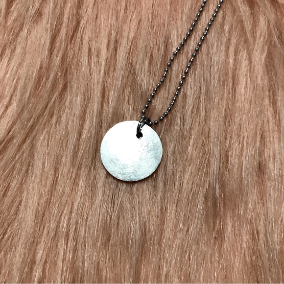 Dandelion Handstamped Charm Necklace - Picture 5 of 7